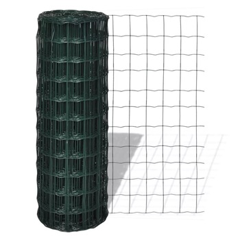 Plasa de sarma din otel, vidaXL, Verde, 76 x 63 mm, 10 x 1.7 m Plasa de sarma din otel, vidaXL, Verde, 76 x 63 mm, 10 x 1.7 m
