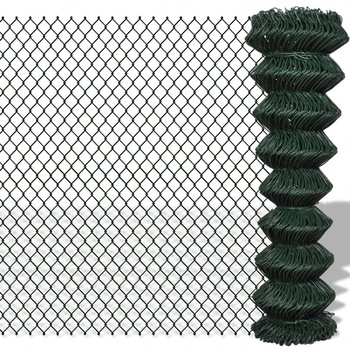 Panou de gard din PVC, vidaXL, Verde, 1.5 x 25 m Panou de gard din PVC, vidaXL, Verde, 1.5 x 25 m