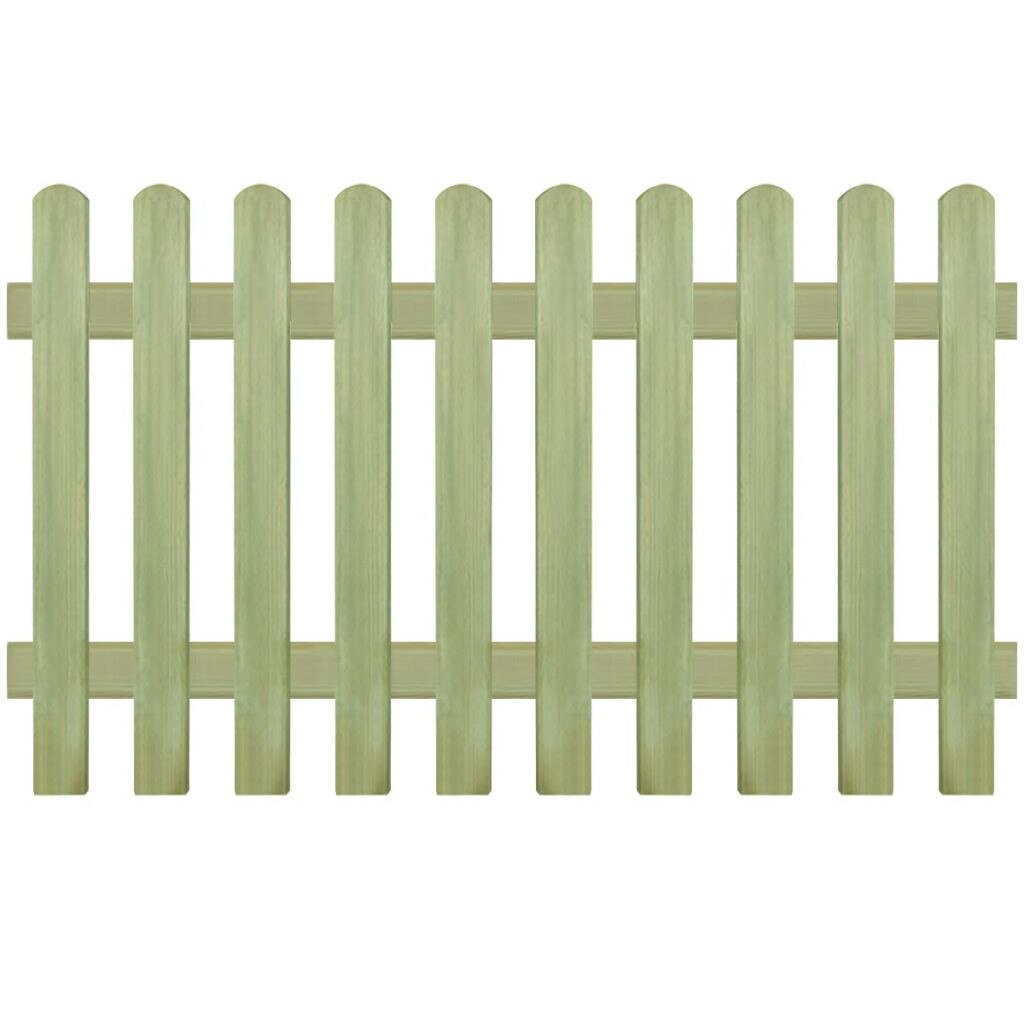 Panou de gard din lemn, vidaXL, Maro,170 x 100 cm