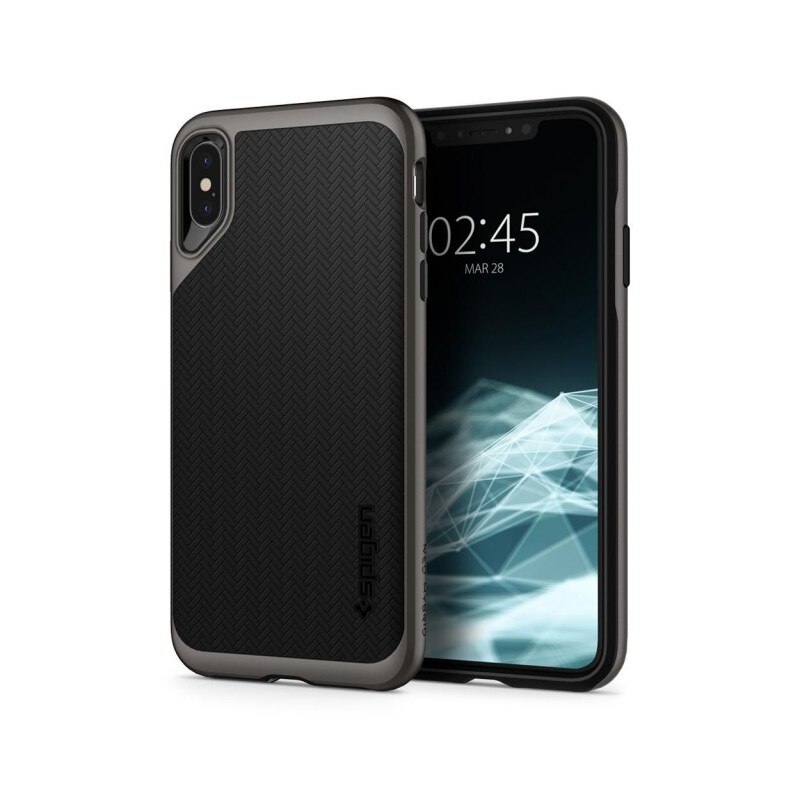 Husa Premium Originala Spigen Neo Hybrid iPhone Xs Max Gunmetal