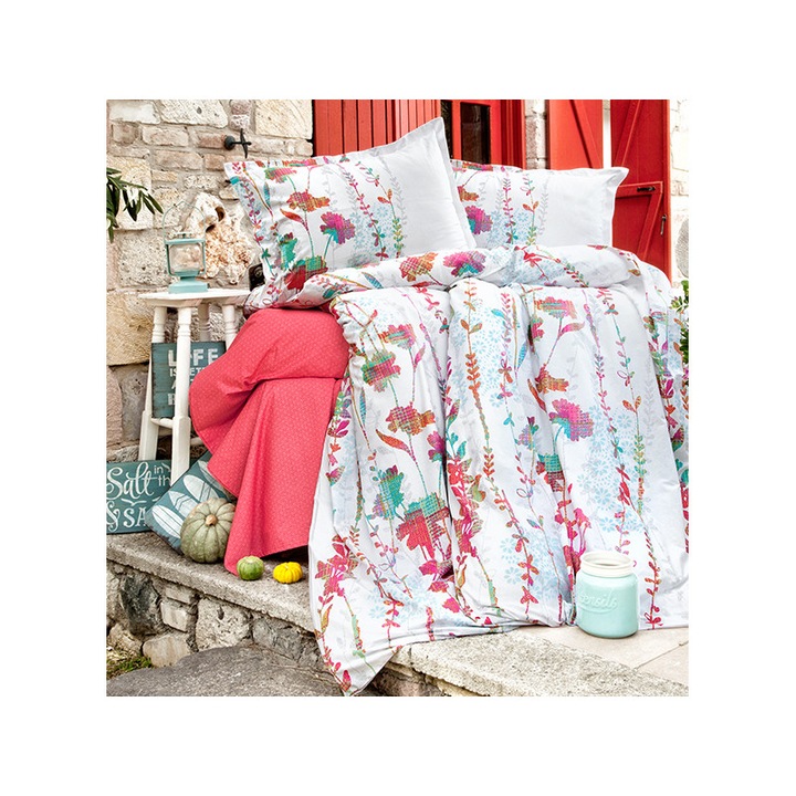 Kétszemélyes ágynemű garnitúra Catra Ralex Pucioasa, 100% renforcé pamut