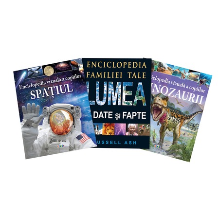 Set 3 Enciclopedii Spatiul Dinozaurii Lumea In Date Si Fapte Editura Prut Emag Ro