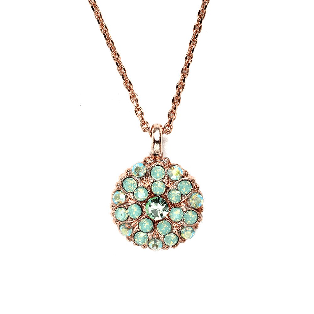 Pandantiv cu lant placat cu Aur roz de 24K, Cristale, Guardian Angel by Roxannes - Mariana Jewellery, Vernil 5212-390RG