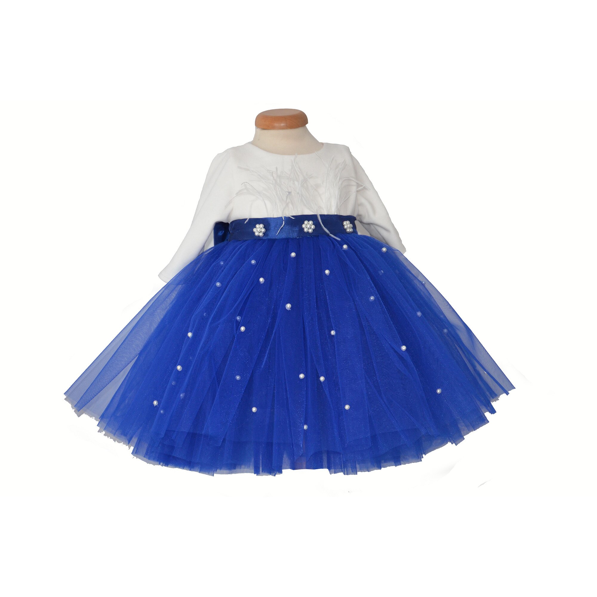 Set botez Craiasa, Darline, 5 piese, albastru, 0-1 an