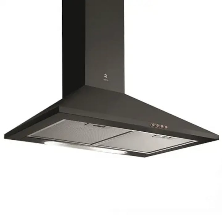 Hota de bucatarie sub dulap, Berdsen, 52cm, alb, sticla, iluminare LED, 3 trepte de viteza, 380 m3/h