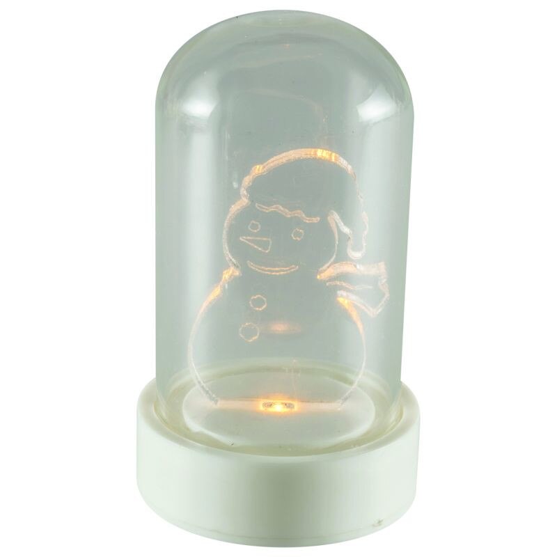 Decoratiune luminoasa Om de zapada, 9 cm, LED lumina calda, buton on/off, Home