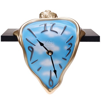 Ceas pentru etajera, de culoare albastru-auriu, Antartidee Ceas pentru etajera, de culoare albastru-auriu, Antartidee