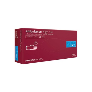 Manusi Examinare Latex Nepudrate, Ambulance, 50 bucati/cutie, marimea L Manusi Examinare Latex Nepudrate, Ambulance, 50 bucati/cutie, marimea L