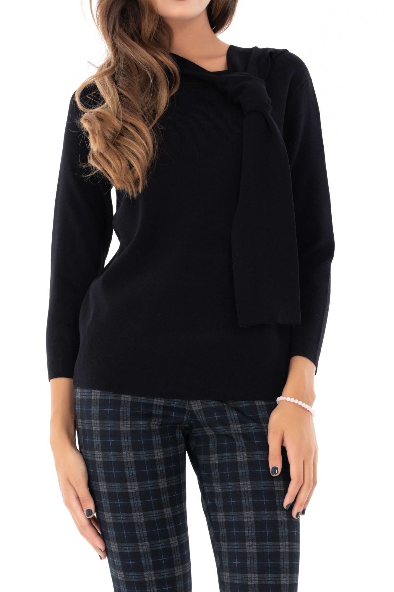 Pulover de dama, negru, ROH, simplu , S-M