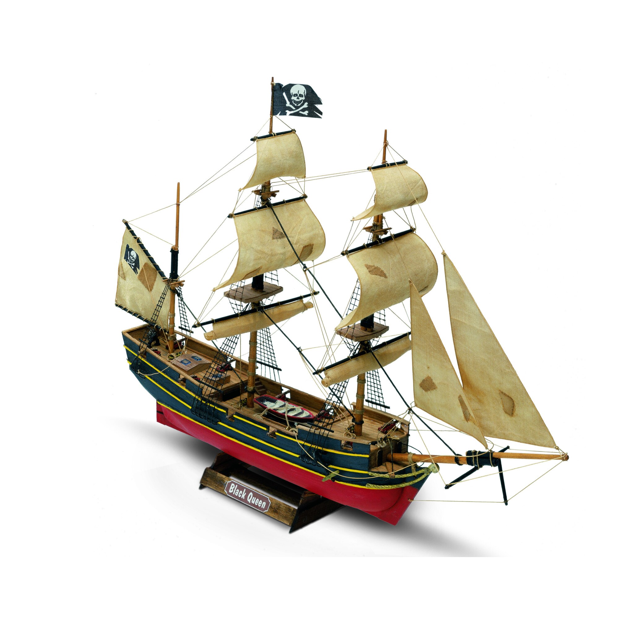 Kit corabie din lemn de asamblat - Black Queen 1:135