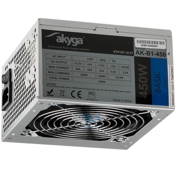 Sursa alimentre Akyga Basic ATX Power Supply 450W AK-B1-450 Fan12cm P4 3xSATA PCI-E Sursa alimentre Akyga Basic ATX Power Supply 450W AK-B1-450 Fan12cm P4 3xSATA PCI-E