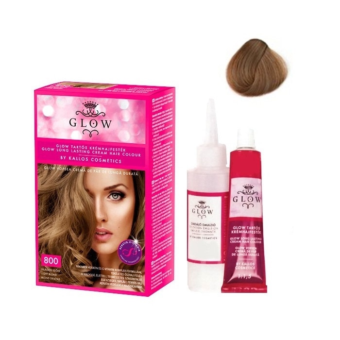 Vopsea Kallos Glowe 800 Blond Deschis 100 ml