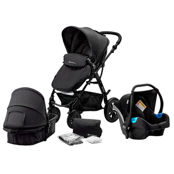 Carucior Kinderkraft 3 in 1 Moov, Negru Carucior Kinderkraft 3 in 1 Moov, Negru
