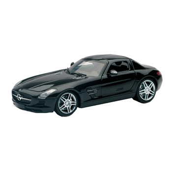 Masinuta diecast Mercedes-Benz SLS AMG 2010, Negru, 1:24 Masinuta diecast Mercedes-Benz SLS AMG 2010, Negru, 1:24