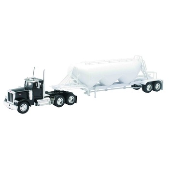 Camion diecast Peterbilt 379 cu trailer pt marfa vrac, 1:32 Camion diecast Peterbilt 379 cu trailer pt marfa vrac, 1:32