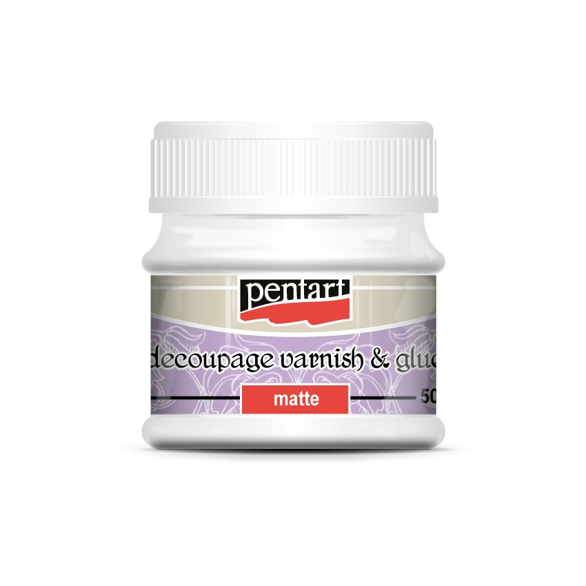 Lipici cu lac pentru decupaj Pentart - mat, 50 ml