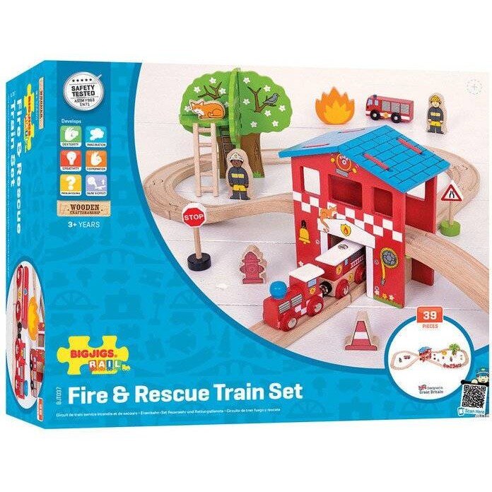 Set cu trenuletul pompierilor, Bigjigs