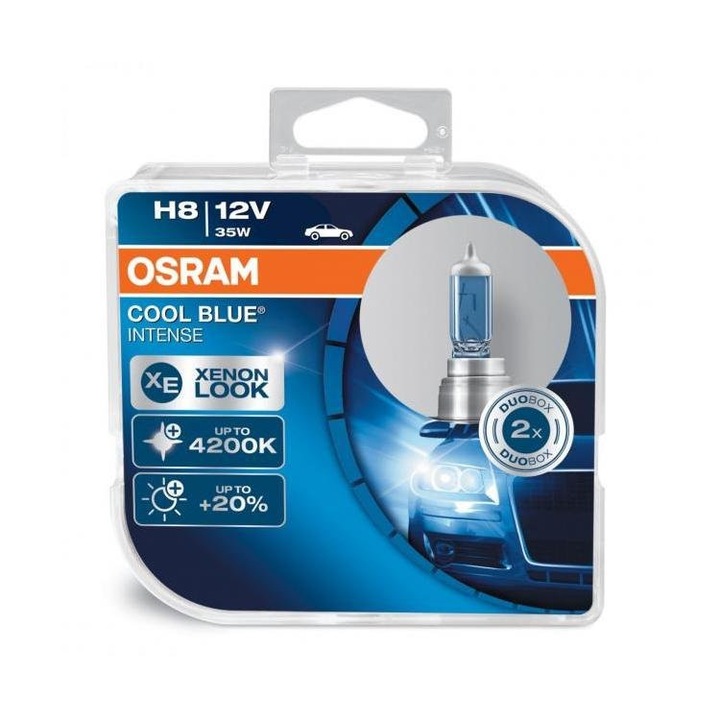 Osram 64212CBI-HCB COOL BLUE INTENSE Halogén izzó készlet, 2 db, 12V, 35W, H8