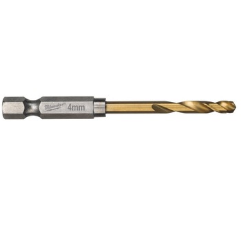 Burghiu HSS-G Titanium Red Hex 1/4'' pentru metal, Ø4.0mm, Milwaukee Burghiu HSS-G Titanium Red Hex 1/4'' pentru metal, Ø4.0mm, Milwaukee