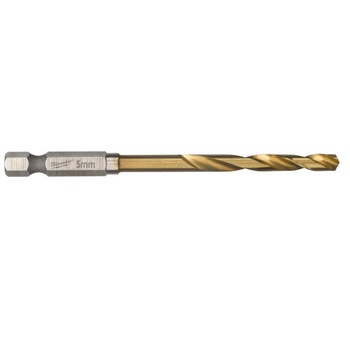 BURGHIU METAL 5.0X46X93 MM, HSS-TITAN RED HEX cu prindere hexagonala 1/4'', Milwaukee BURGHIU METAL 5.0X46X93 MM, HSS-TITAN RED HEX cu prindere hexagonala 1/4'', Milwaukee