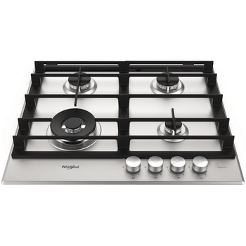 Plita incorporabila Whirlpool GMW6422/IXLEE, Gaz, 4 Arzatoare, Tehnologia iXelium, Gratare din fonta, Arzator Wok, Aprindere electrica, 60 cm, Inox anti amprenta Plita incorporabila Whirlpool GMW6422/IXLEE, Gaz, 4 Arzatoare, Tehnologia iXelium, Gratare din fonta, Arzator Wok, Aprindere electrica, 60 cm, Inox anti amprenta