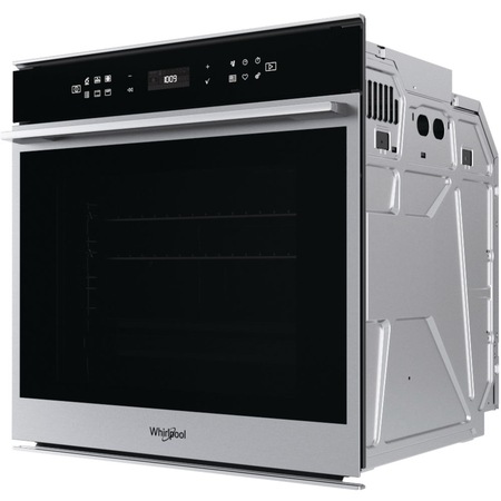 Cuptor incorporabil Whirlpool W7OM44S1P, Electric, Multifunctional, Grill, Timer, Display, Tehnologia 6th Sense, Autocuratare pirolitica, 73 l, Clasa A+, Inox
