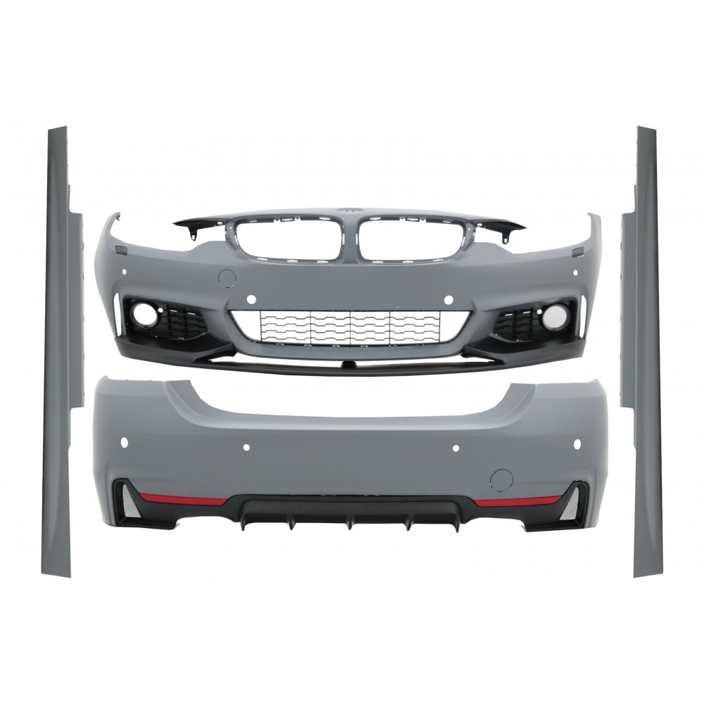 Pachet Exterior Complet compatibil cu BMW Seria 4 F32, F33 (2013-2016) M-Performance Design Coupe, Cabrio, Fara Proiectoare