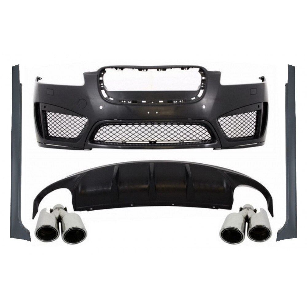 Pachet Exterior compatibil cu Jaguar XF (2012-2016) XFR-S Design cu Ornamente de Evacuare