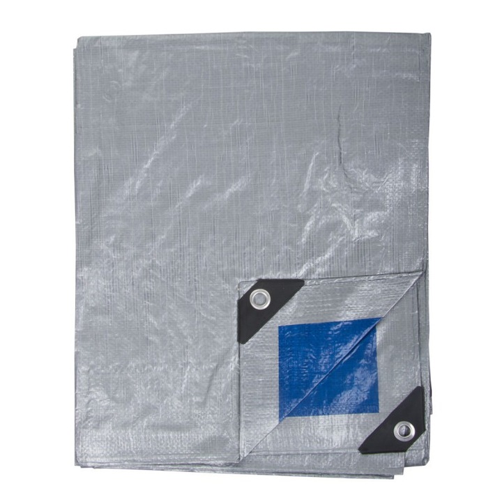 Proline Vízálló ponyva, rögzítőgyűrűkkel, UV-álló, 6x10 méteres, 110g / m2