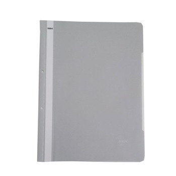 Dosar plastic Noki cu sina si gauri gri 50 buc/set Dosar plastic Noki cu sina si gauri gri 50 buc/set