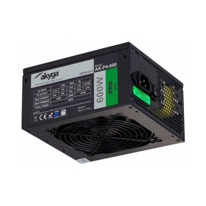 Akyga 600W ATX AK-P4-600, 117210, Tápegység
