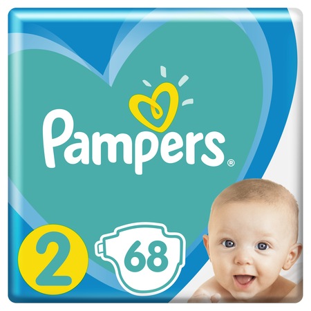 Pampers Active Baby ValuePack pelenka, 2-es méret, 4-8 kg, 68 db