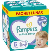 Scutece Pampers Active Baby XXL Box, Marimea 5,11 -16 kg , 150 buc