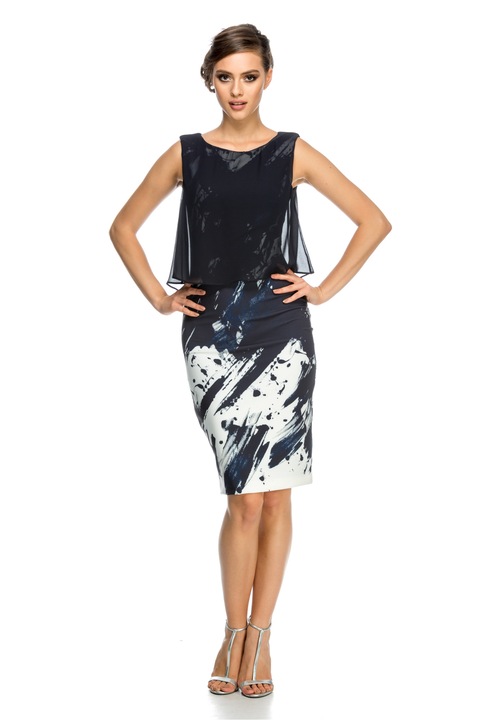 Női ruha, NATIVE, Navy Blue/Ivory