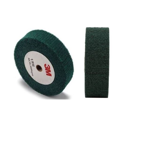 Disc perie slefuit lustruit Verde metale ,diametru 200 mm,latime 40 mm