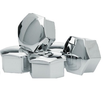Set capace design cromate, marca Simoni Racing, pentru prezoane/piulite, cod CBC/21 Set capace design cromate, marca Simoni Racing, pentru prezoane/piulite, cod CBC/21