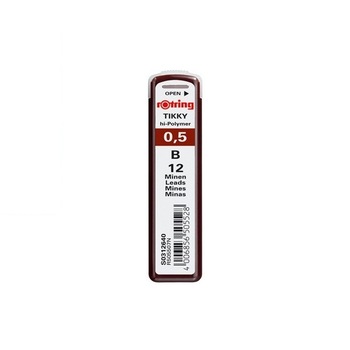 Mina creion mecanic B Rotring 0,5 mm Mina creion mecanic B Rotring 0,5 mm