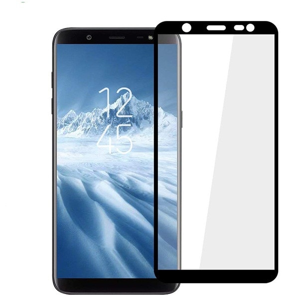 Folie sticla Samsung J6 2018 Full Cover 5D, margini curbate Full Glue, Neagra (Rebnik)