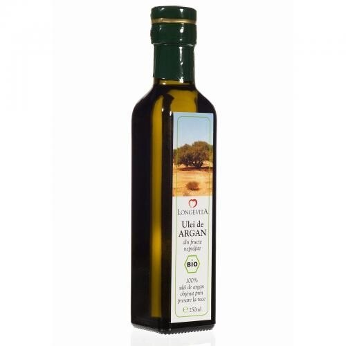 Ulei de Argan Presat la Rece Eco, Longevita, 250 ml