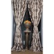 Set 2 draperii black-out MASTEL 100x245cmx2 culoare bej-maro model baroc B3M