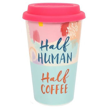Cana calatorie Half Human, Half Coffee 300 ml Cana calatorie Half Human, Half Coffee 300 ml
