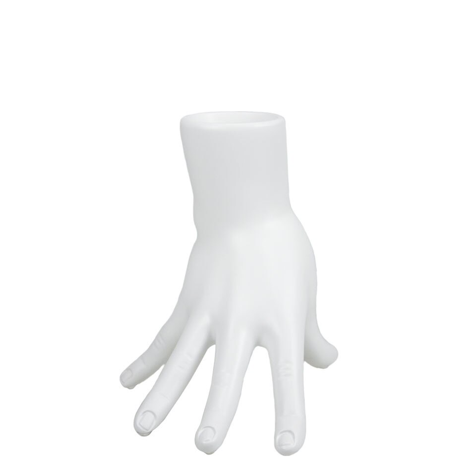 Vaza suport mana Oggeti, de culoare alb opac, Antartidee