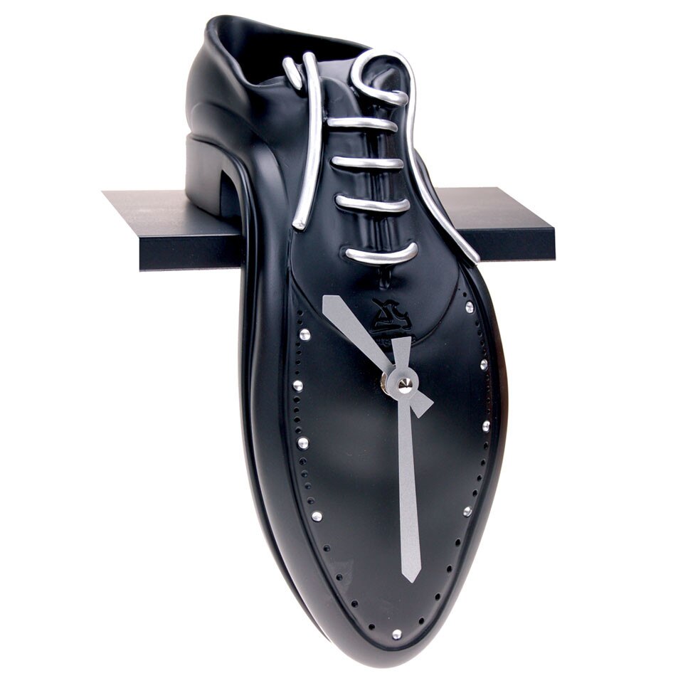 Ceas pentru etajera Tip Tac, de culoare negru, Antartidee by iLUX