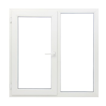 Fereastra PVC, Rehau, 2 canate, Alb, deschidere oscilobatanta pe partea stanga, 1200x1200 mm Fereastra PVC, Rehau, 2 canate, Alb, deschidere oscilobatanta pe partea stanga, 1200x1200 mm