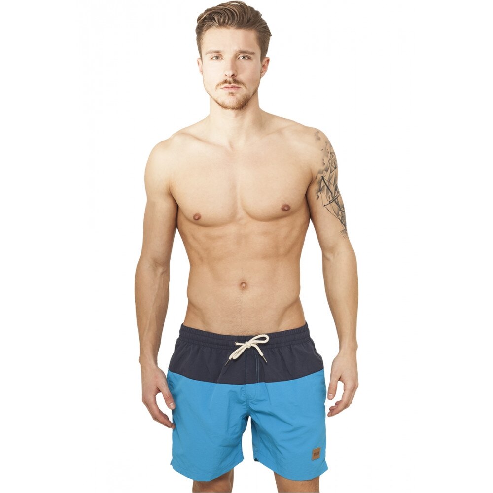 Pantaloni Scurti, Urban Classics, Bleumarin/Turcoaz, Marime L, btcu1723