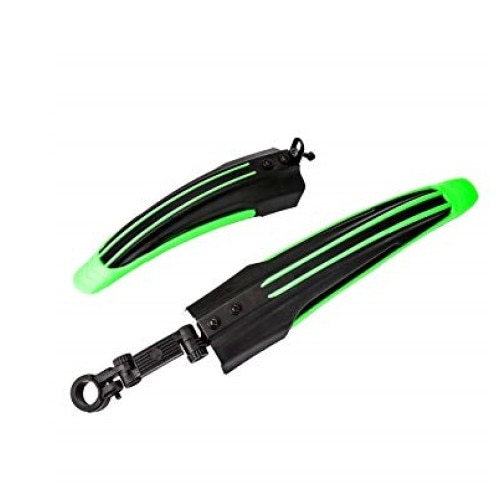 Set 2 Aparatori Noroi Plastic, Roata 22 - 28inch, Negru / Verde