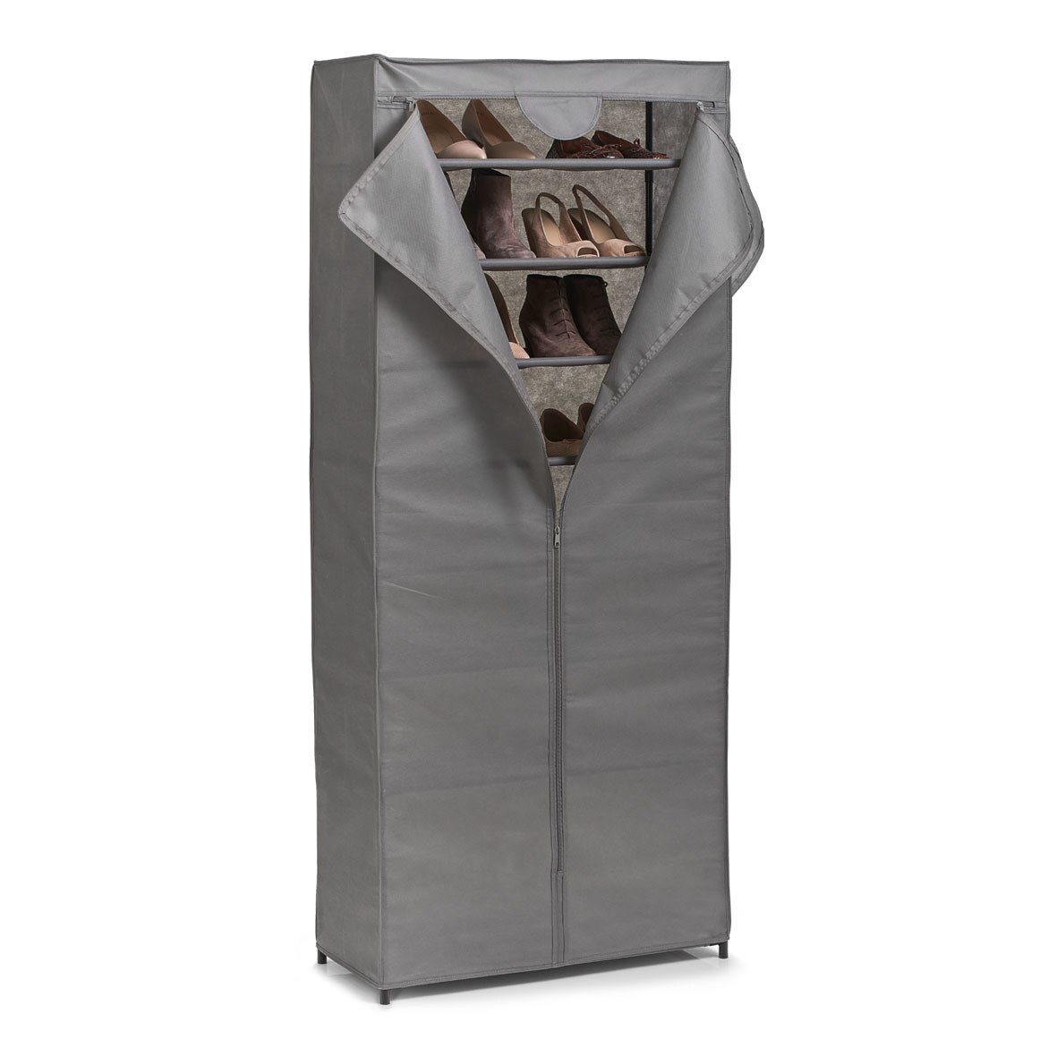 Dulap textil pentru pantofi Zeller, 66x30x156 cm