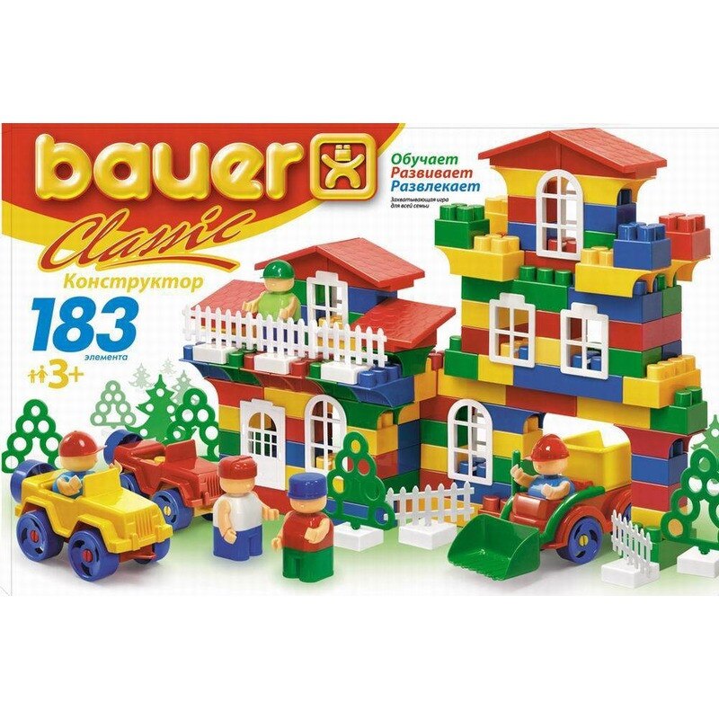 Set de construit Bauer Clasic, 183 piese