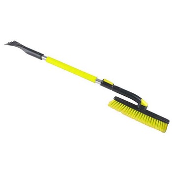 Perie zapada cu racleta gheata Bottari, 102-137 cm, maner extensibil, galben Perie zapada cu racleta gheata Bottari, 102-137 cm, maner extensibil, galben
