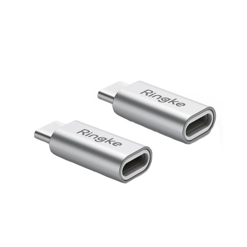 Set adaptoare Ringke, MicroUSB - USB-C, Gri